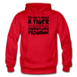 My Cat Is Really A Tiger - Black - Gildan Heavy Blend Adult Hoodie - red