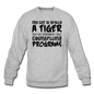 My Cat Is Really A Tiger - Black - Crewneck Sweatshirt - heather gray