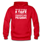 My Cat Is Really A Tiger - White - Gildan Heavy Blend Adult Hoodie - red