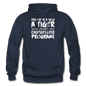 My Cat Is Really A Tiger - White - Gildan Heavy Blend Adult Hoodie - navy