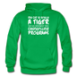 My Cat Is Really A Tiger - White - Gildan Heavy Blend Adult Hoodie - kelly green