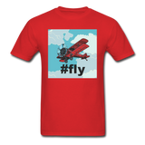 #fly - Red Biplane - Unisex Classic T-Shirt - red