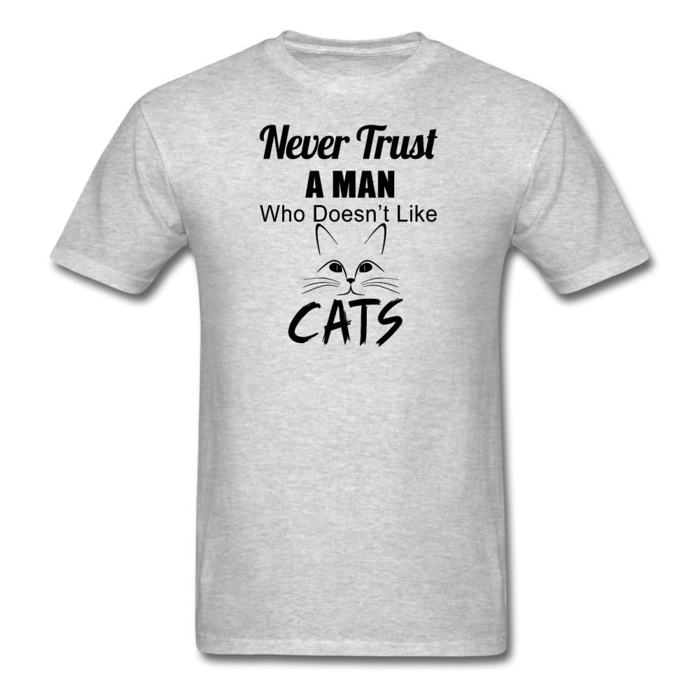 Never Trust A Man - Black - Unisex Classic T-Shirt - heather gray