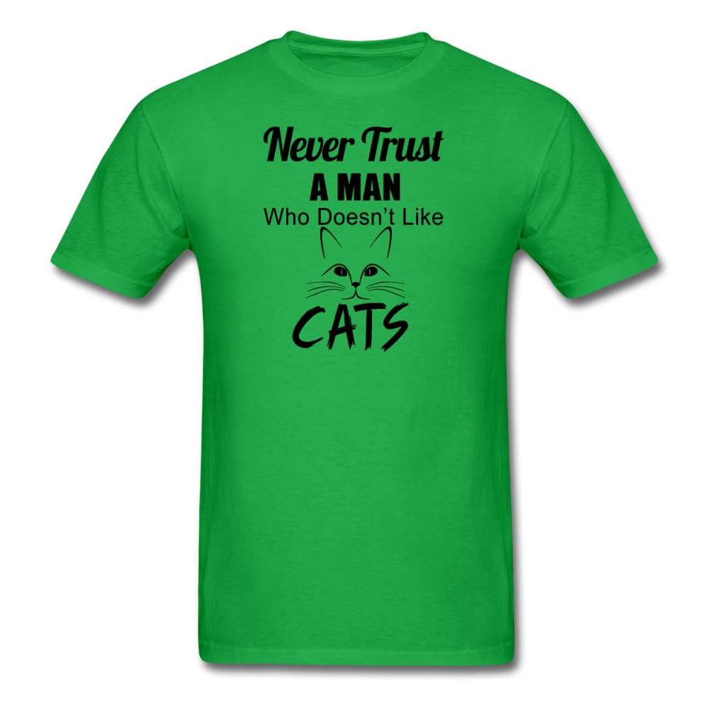 Never Trust A Man - Black - Unisex Classic T-Shirt - bright green