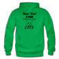 Never Trust A Man - Black - Gildan Heavy Blend Adult Hoodie - kelly green