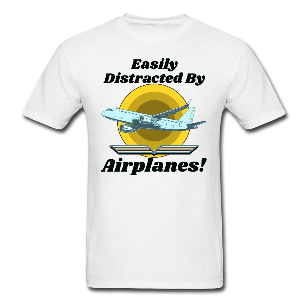 Easily Distracted - Airplanes - Jet - Unisex Classic T-Shirt - white