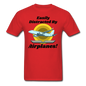 Easily Distracted - Airplanes - Jet - Unisex Classic T-Shirt - red