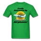 Easily Distracted - Airplanes - Jet - Unisex Classic T-Shirt - bright green