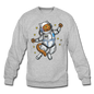 Astronaut Cat - Crewneck Sweatshirt - heather gray