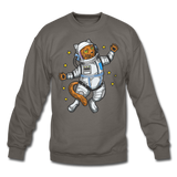 Astronaut Cat - Crewneck Sweatshirt - asphalt gray