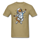 Astronaut Cat - Unisex Classic T-Shirt - khaki