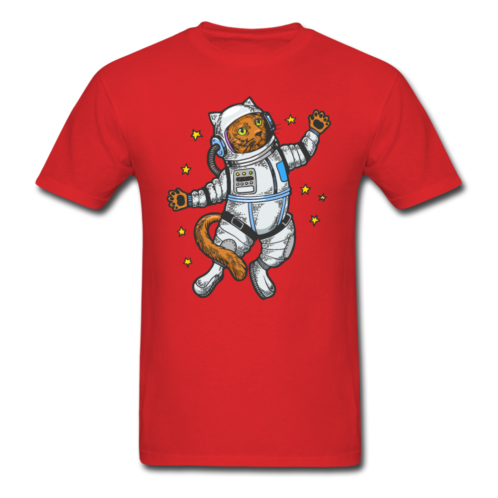 Astronaut Cat - Unisex Classic T-Shirt - red