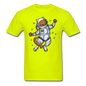 Astronaut Cat - Unisex Classic T-Shirt - safety green