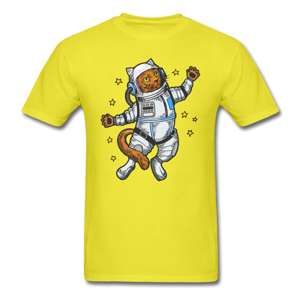 Astronaut Cat - Unisex Classic T-Shirt - yellow