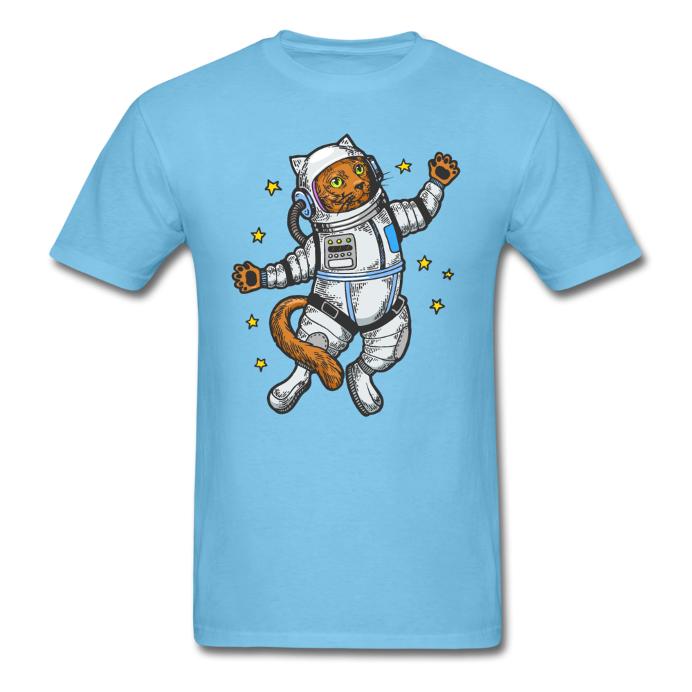 Astronaut Cat - Unisex Classic T-Shirt - aquatic blue