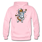 Astronaut Cat - Gildan Heavy Blend Adult Hoodie - light pink