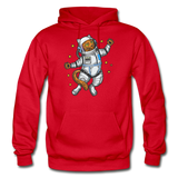 Astronaut Cat - Gildan Heavy Blend Adult Hoodie - red