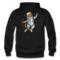 Astronaut Cat - Gildan Heavy Blend Adult Hoodie - black