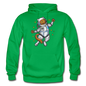 Astronaut Cat - Gildan Heavy Blend Adult Hoodie - kelly green