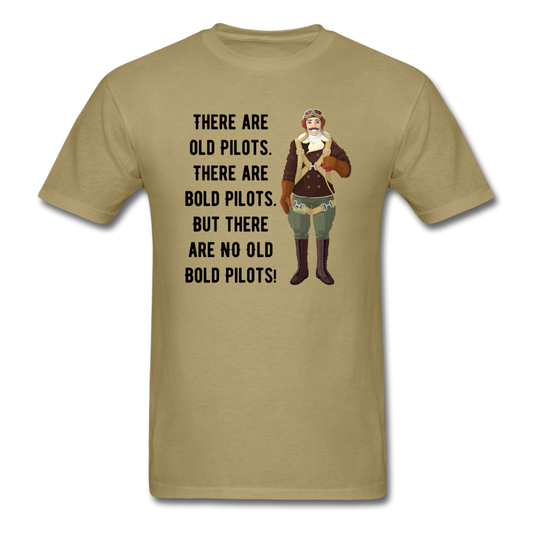 Old - Bold - Pilots - Unisex Classic T-Shirt - khaki