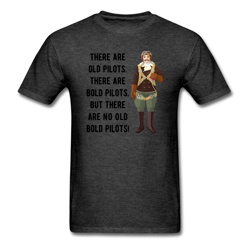 Old - Bold - Pilots - Unisex Classic T-Shirt - heather black