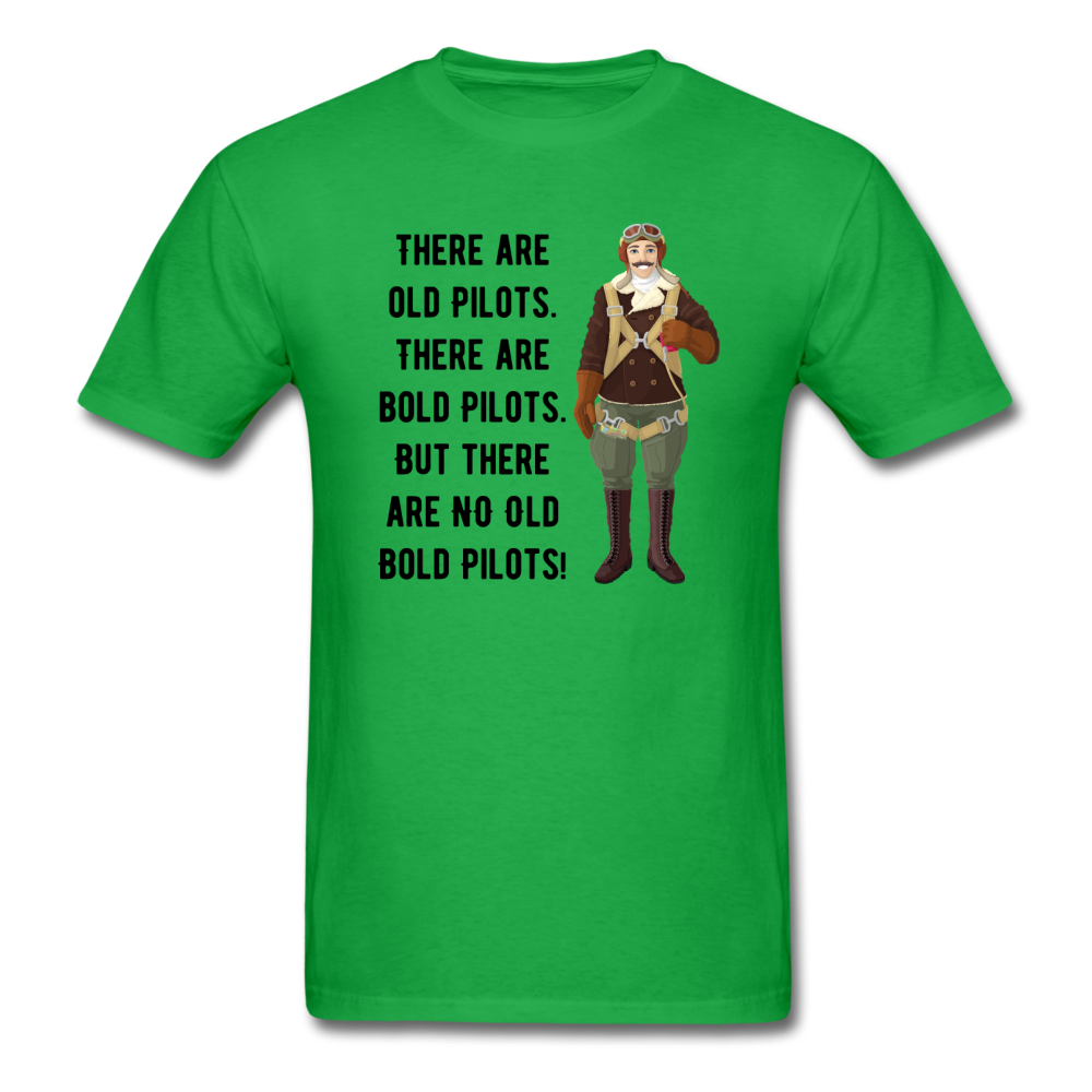 Old - Bold - Pilots - Unisex Classic T-Shirt - bright green