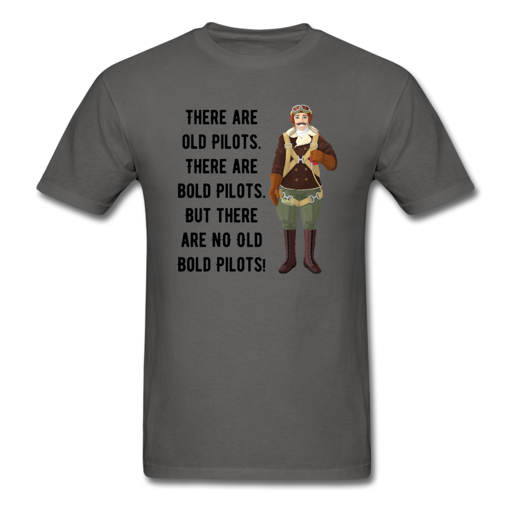 Old - Bold - Pilots - Unisex Classic T-Shirt - charcoal