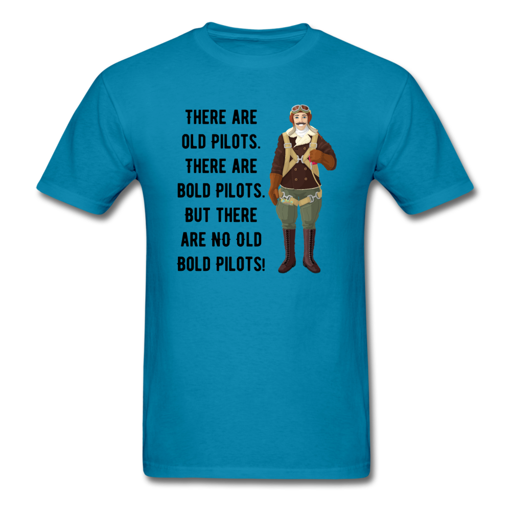 Old - Bold - Pilots - Unisex Classic T-Shirt - turquoise