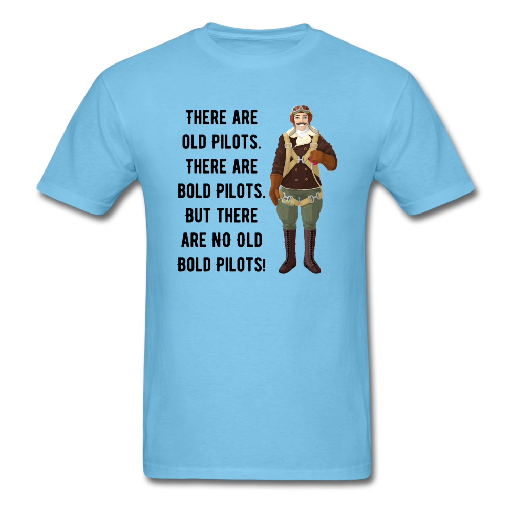 Old - Bold - Pilots - Unisex Classic T-Shirt - aquatic blue