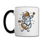 Astronaut Cat - Contrast Coffee Mug - white/black