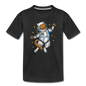 Astronaut Cat - Toddler Premium T-Shirt - black