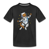 Astronaut Cat - Toddler Premium T-Shirt - black