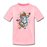 Astronaut Cat - Toddler Premium T-Shirt - pink