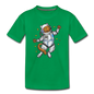 Astronaut Cat - Toddler Premium T-Shirt - kelly green