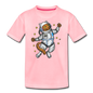 Astronaut Cat - Kids' Premium T-Shirt - pink