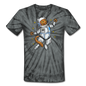 Astronaut Cat - Unisex Tie Dye T-Shirt - spider black