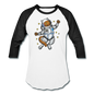 Astronaut Cat - Baseball T-Shirt - white/black