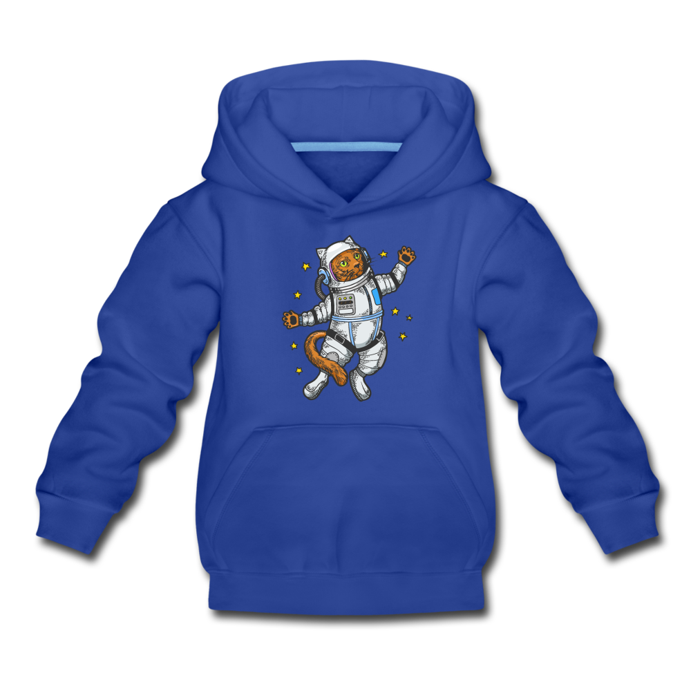 Astronaut Cat - Kids‘ Premium Hoodie - royal blue