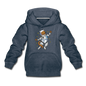 Astronaut Cat - Kids‘ Premium Hoodie - heather denim