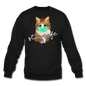 Stay Safe Cat - Crewneck Sweatshirt - black