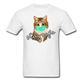 Stay Safe Cat - Unisex Classic T-Shirt - white