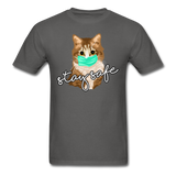 Stay Safe Cat - Unisex Classic T-Shirt - charcoal