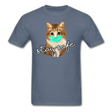 Stay Safe Cat - Unisex Classic T-Shirt - denim