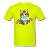 Stay Safe Cat - Unisex Classic T-Shirt - safety green