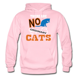 There Are No Ordinary Cats - Gildan Heavy Blend Adult Hoodie - light pink