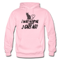 I Was Normal 3 Cats Ago - Black - Gildan Heavy Blend Adult Hoodie - light pink