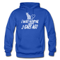 I Was Normal 3 Cats Ago - White - Gildan Heavy Blend Adult Hoodie - royal blue