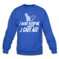 I Was Normal 3 Cats Ago - White - Crewneck Sweatshirt - royal blue