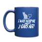 I Was Normal 3 Cats Ago - White - Full Color Mug - royal blue