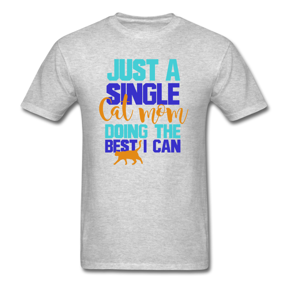 Single Cat Mom - Unisex Classic T-Shirt - heather gray